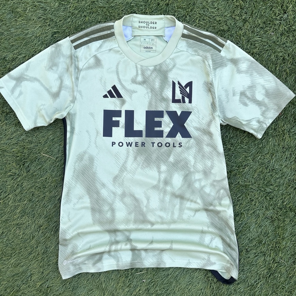 Adidas LAFC Cream and Black Jersey